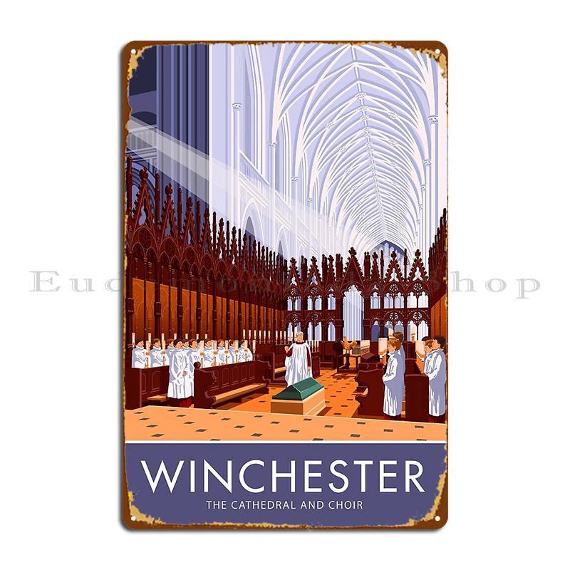 Home Cinema Wall Design - Winchester-Affiche Murale en Métal de la
