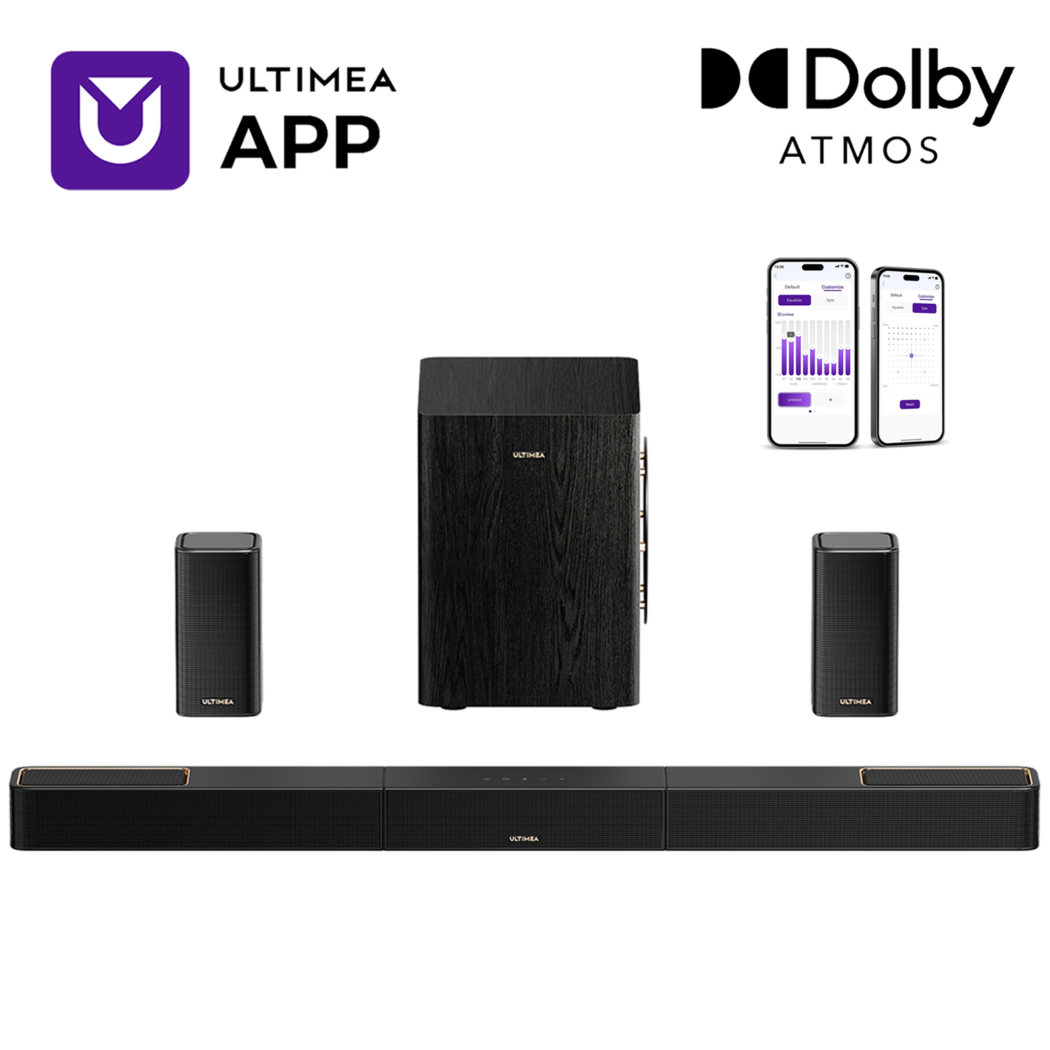 Home Cinema Ultimea - Système de son surround ULTIMEA 5.1.2,