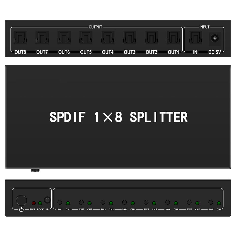 Home Cinema Idea - Répartiteur Audio optique, répartiteur numérique Toslink