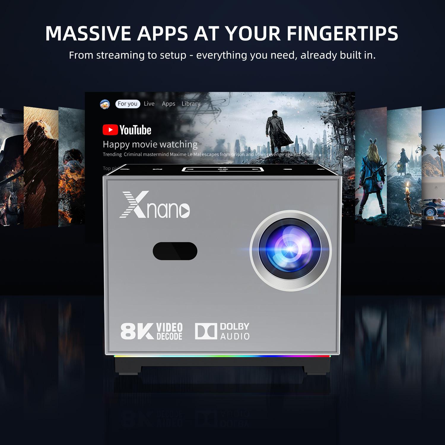 Xnano Portable Smart Projector - Home Cinema Laser Projector avis et prix