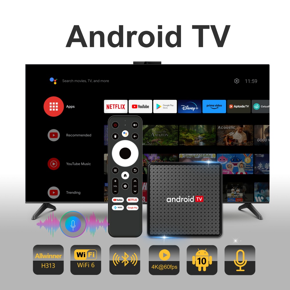 Boîtier TV Wudung X5 AndroidTV - Home Cinema Setup avis et prix