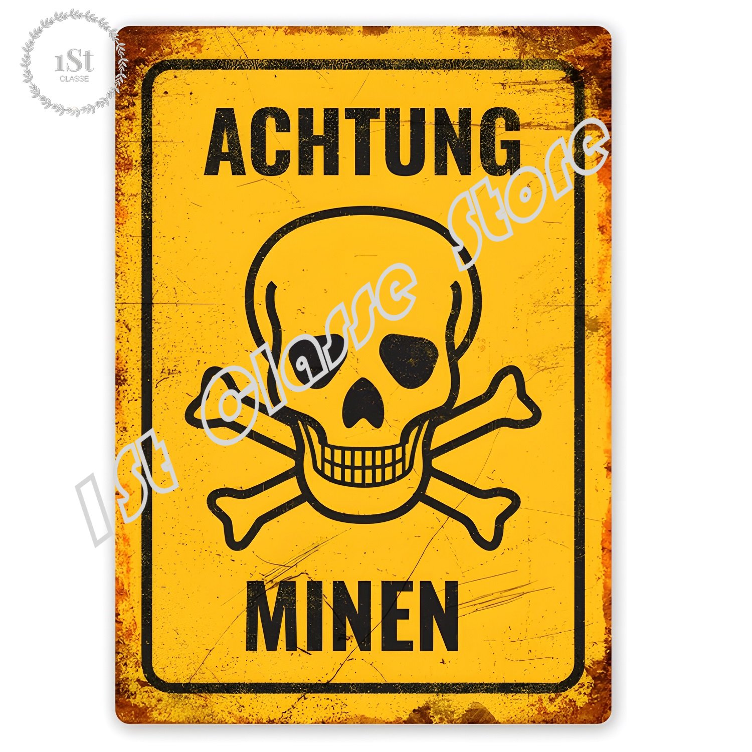 Achtung – panneau d'art en éta - Home Cinema Logo avis et prix