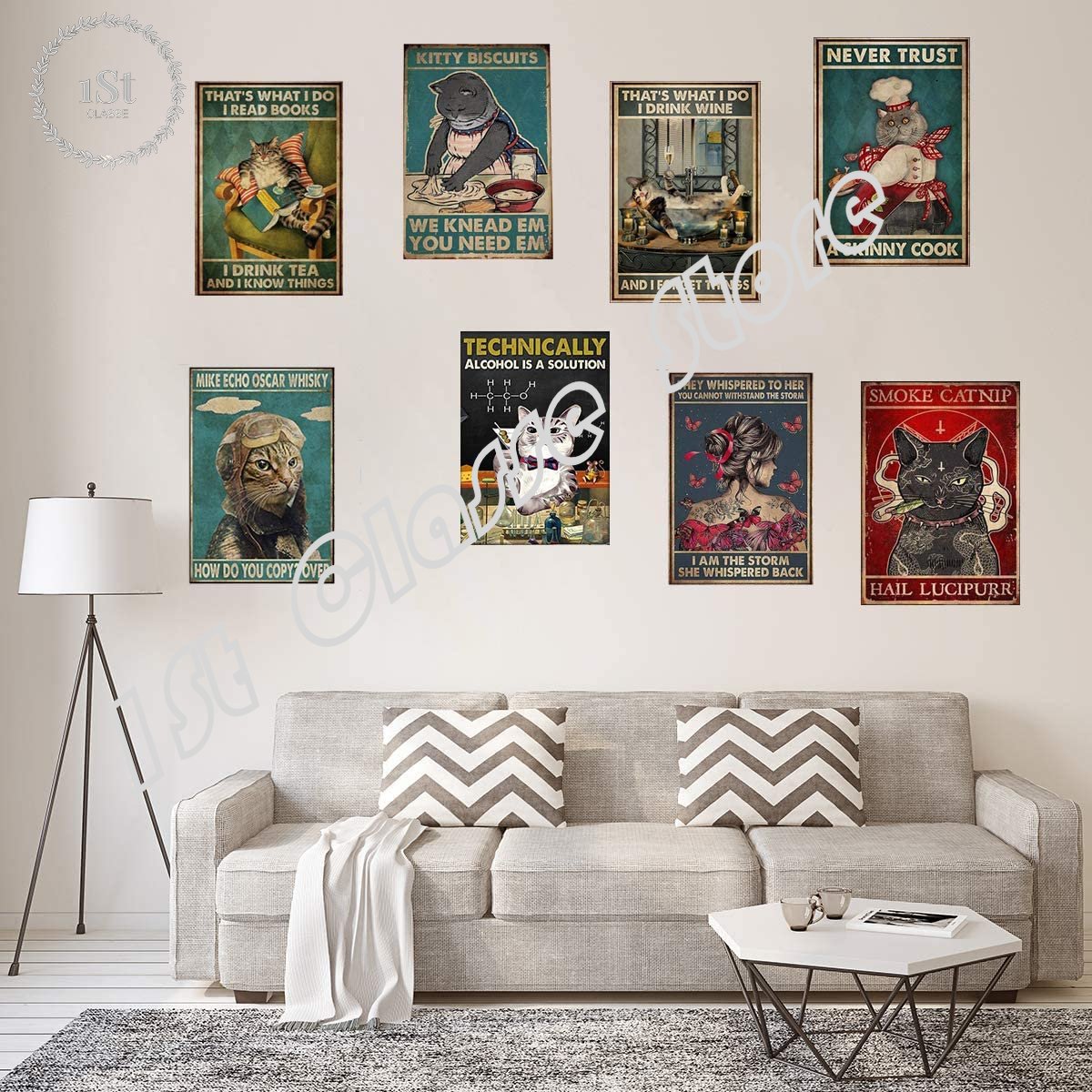 Achtung – panneau d'art en éta - Home Cinema Logo avis et prix