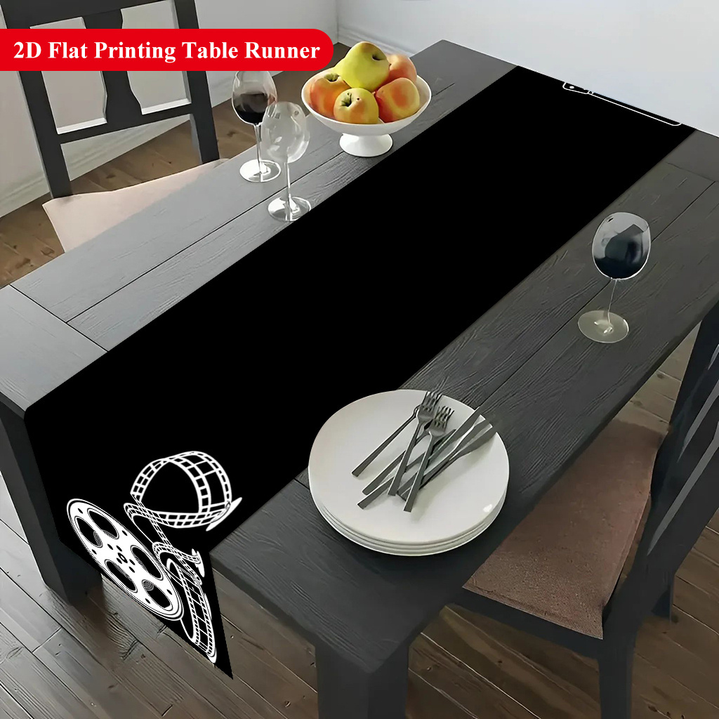 Nappe de table imprimée motif  - Home Cinema Restaurant avis et prix